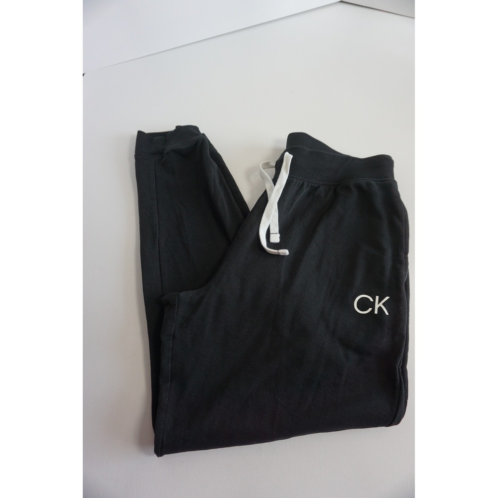 Calvin Klein Sleepwear Mens Black Logo Joggers Lounge Pants QP3427S L